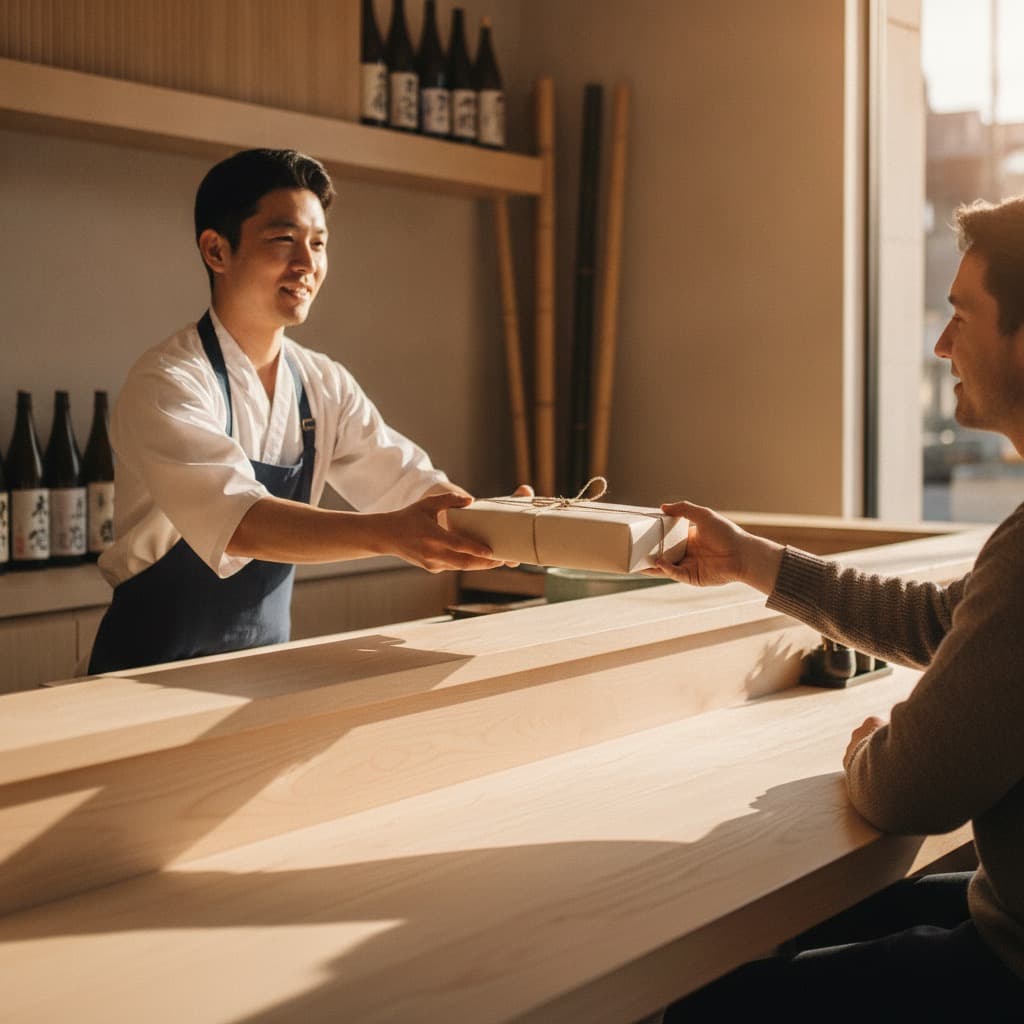 Click & Collect dans un restaurant de sushi avec Bizzlite